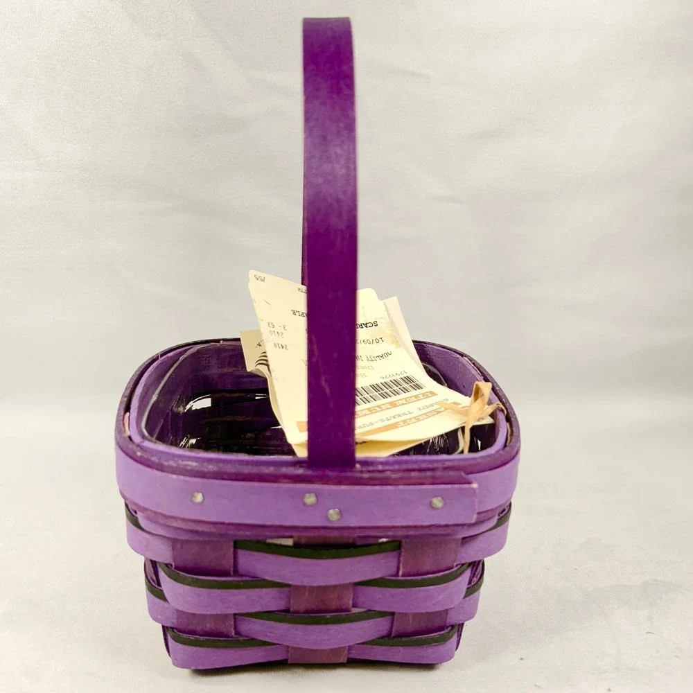 Longaberger 2014 Scardy Treats‎ Purple Basket Halloween New w/ Tags Scaredy